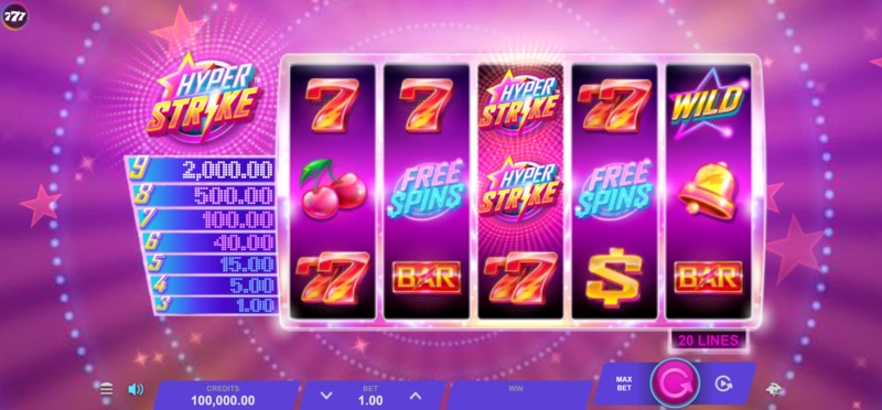 Hyper Strike slot demo